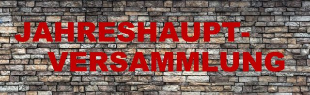 Jahreshauptverssammlung am 07.05.2026